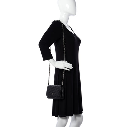 Chanel Caviar Quilted Wallet On Chain WOC Black 3 of 12