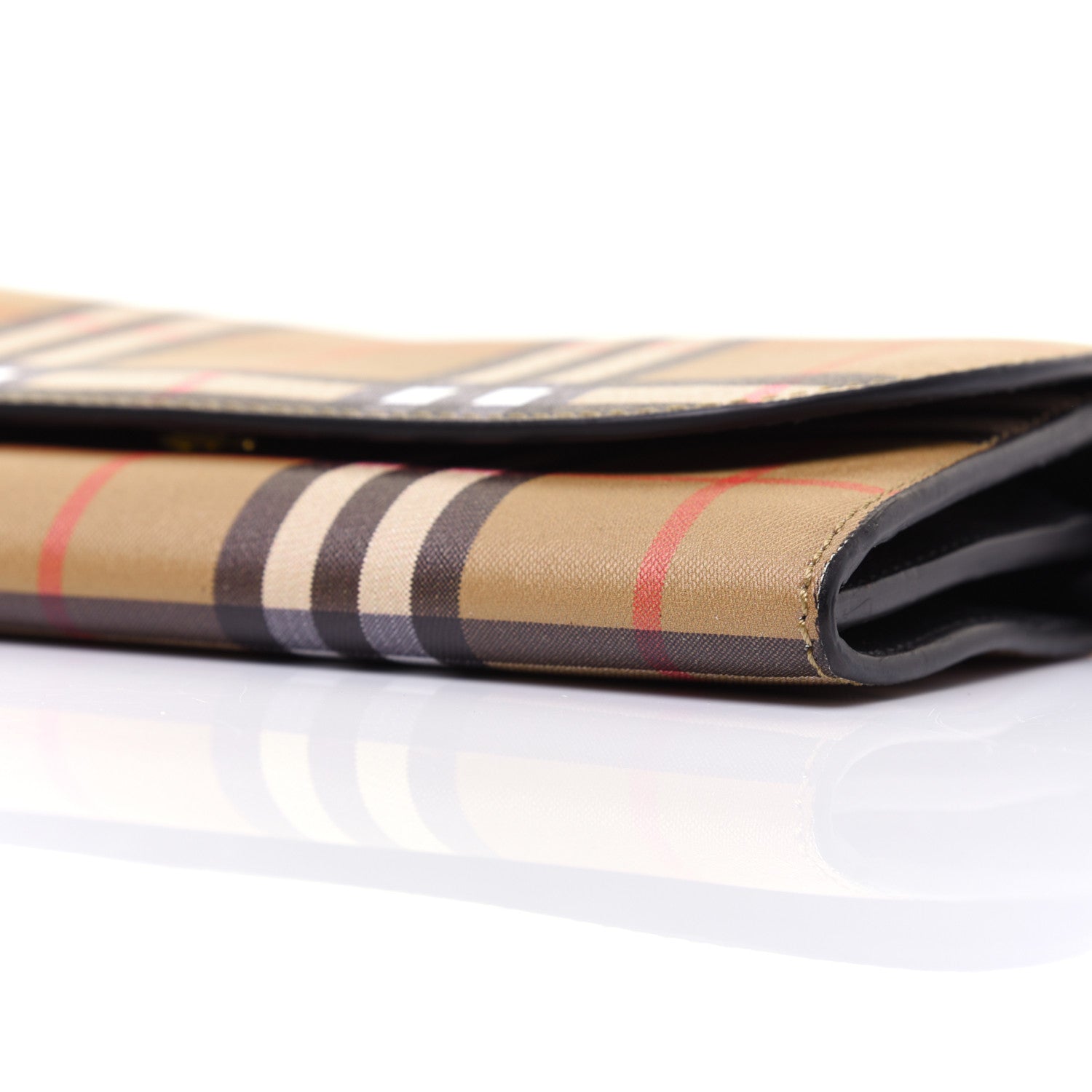 Burberry Vintage Check Henley Wallet On Chain Black 7 of 13