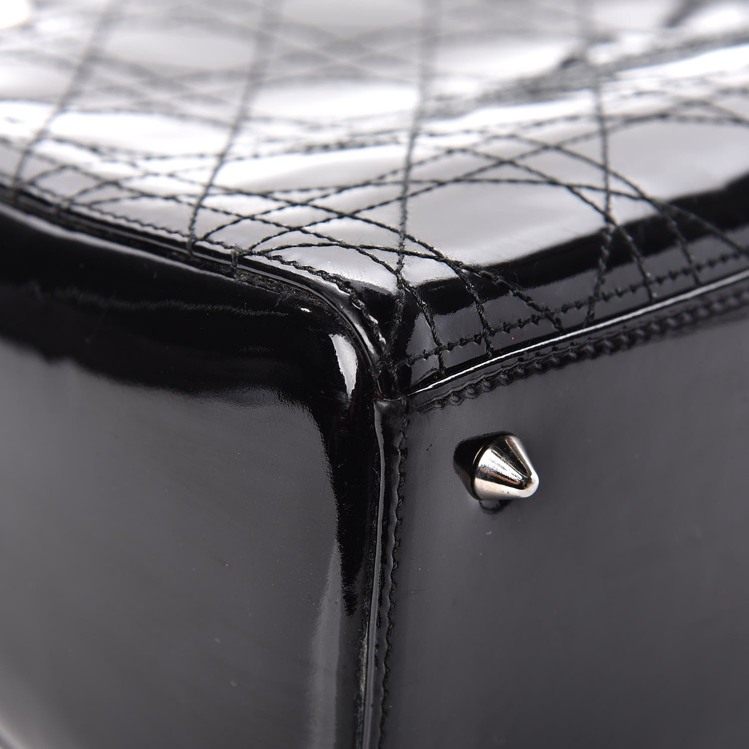 Christian Dior Patent Cannage Medium Lady Dior Black 12 of 20