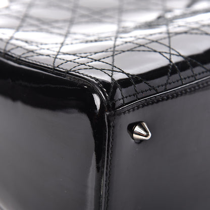 Christian Dior Patent Cannage Medium Lady Dior Black 12 of 20