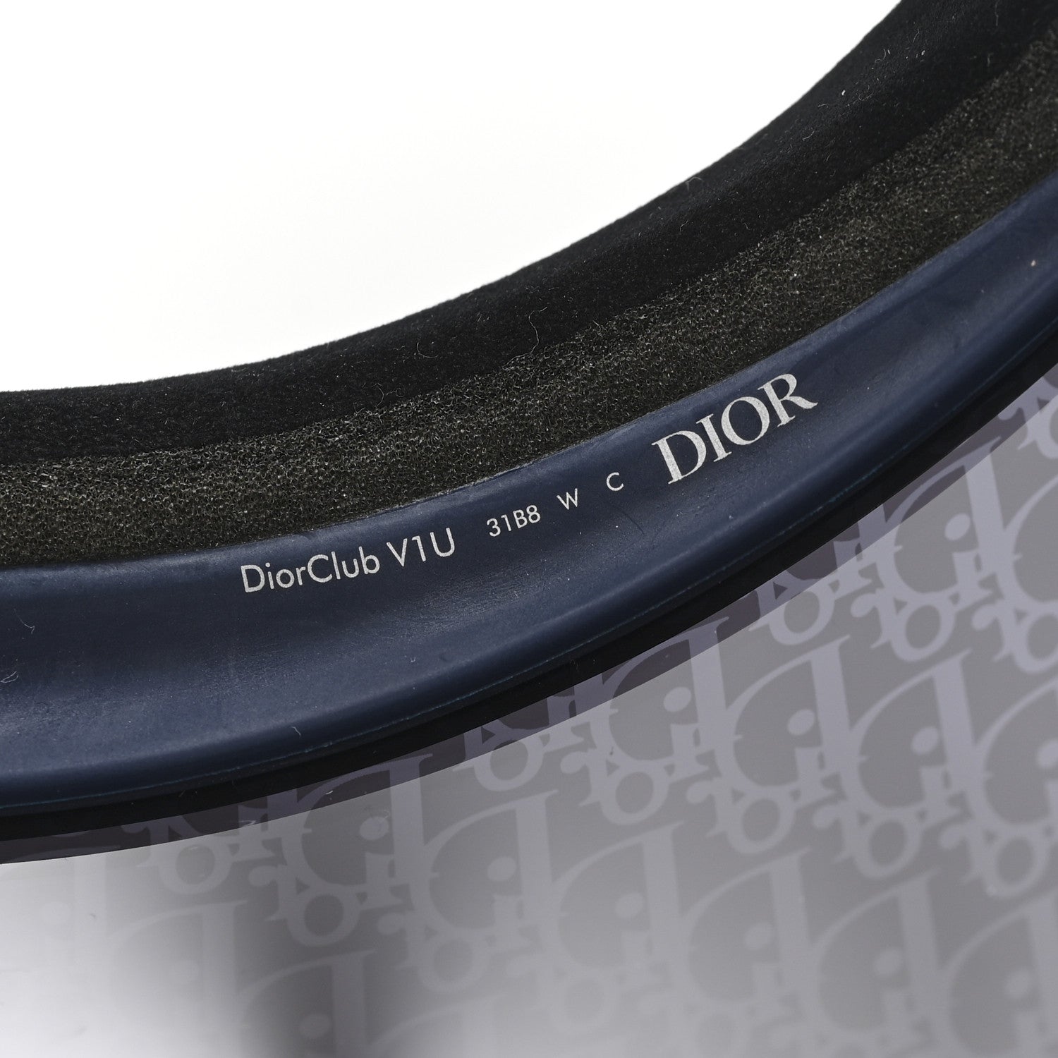 Christian Dior Oblique DiorClub V1U Sun Visor Blue 7 of 9