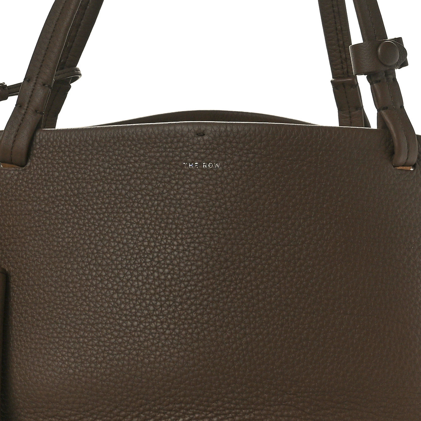 Grained Calfskin Park Tote Three Dark Taupe