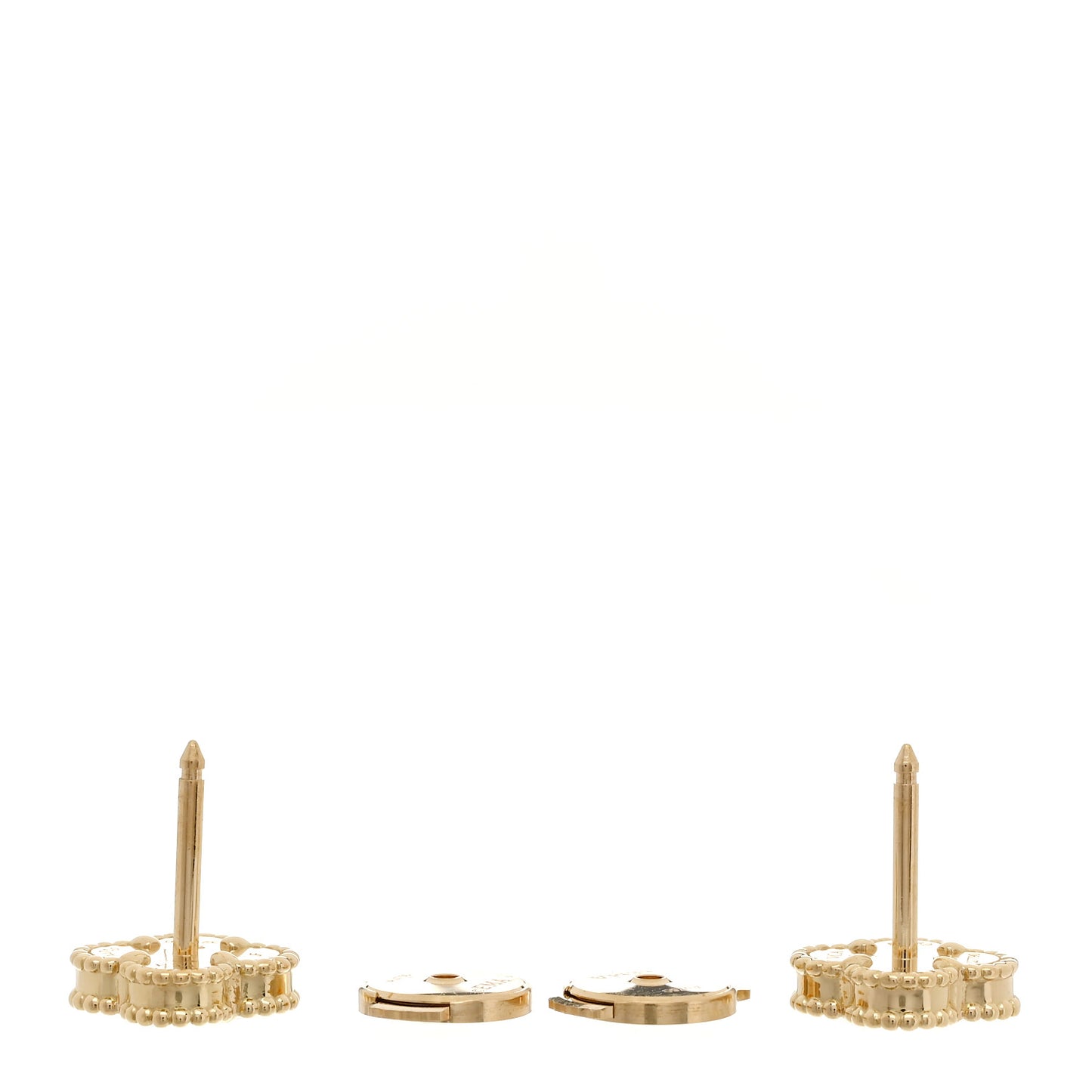 18K Yellow Gold Black Onyx Sweet Alhambra Earrings