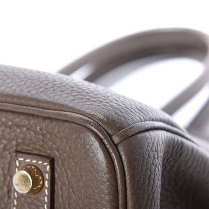 Hermes Taurillon Clemence Birkin 35 Etoupe 35 of 40