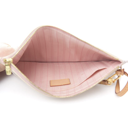 Louis Vuitton Damier Azur Neverfull MM GM Pochette Rose Ballerine 5 of 15