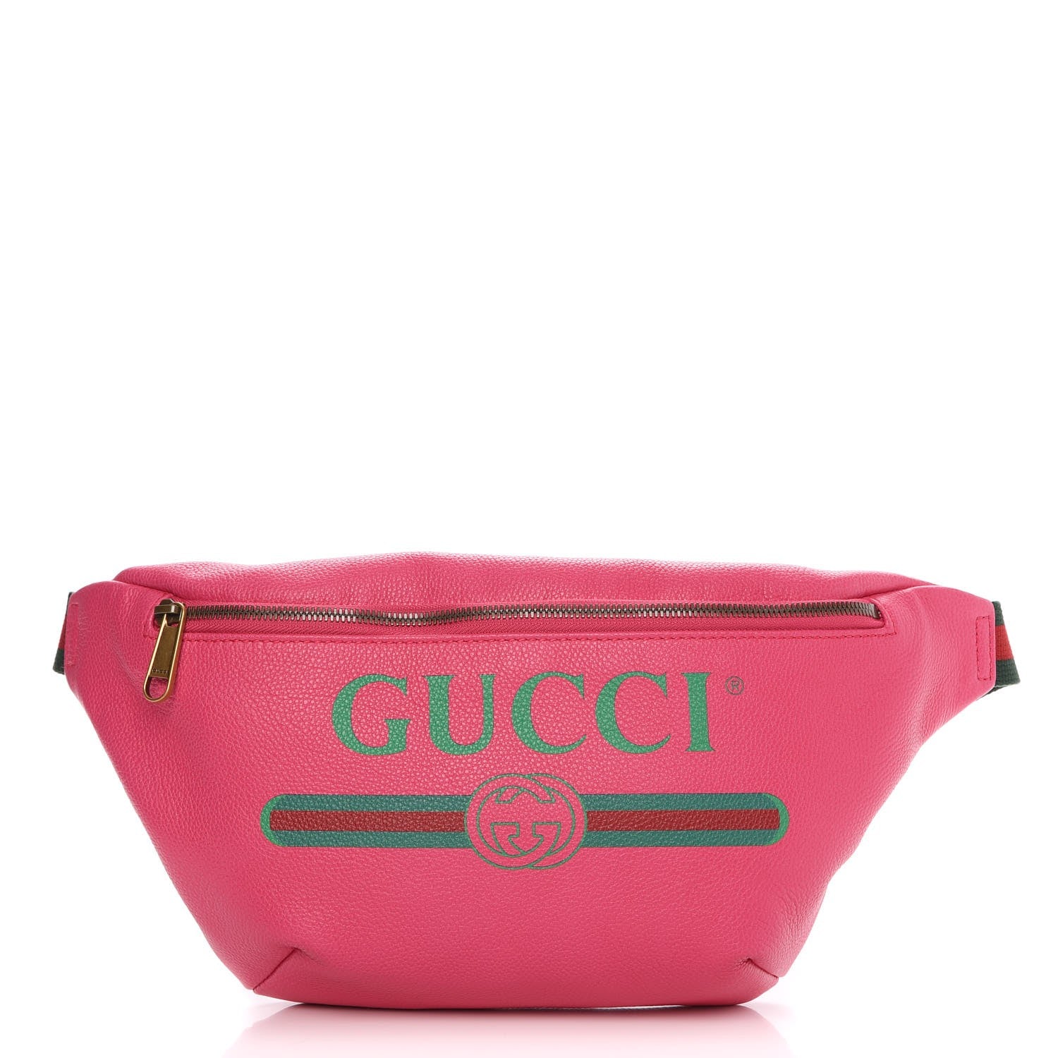 Gucci Grained Calfskin Logo Belt Bag Pink 1 of 8