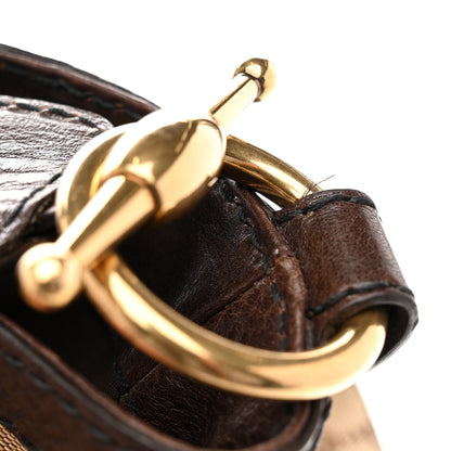 Gucci Monogram Large Jockey Hobo Dark Brown 11 of 13