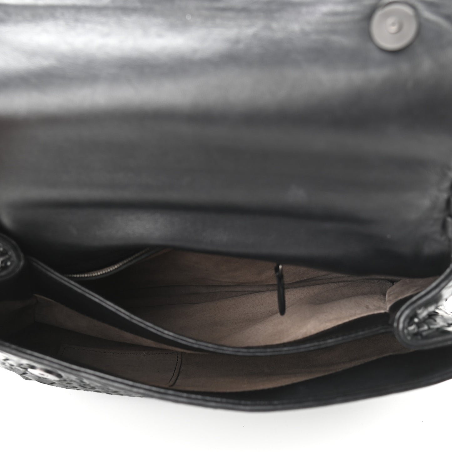 Nappa Intrecciato Large Olimpia Bag Black