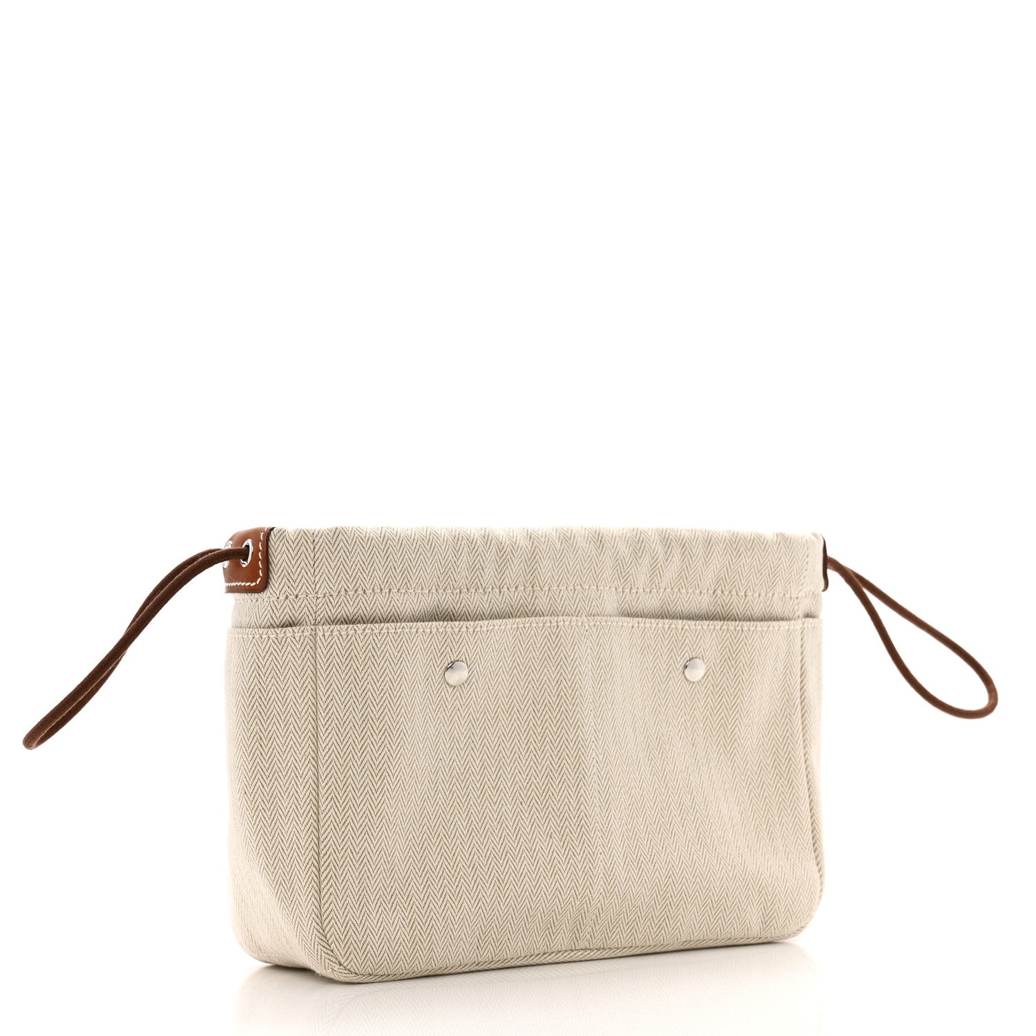 Hermes Canvas Barenia Fourbi 20 PM Pouch Naturel Fauve 3 of 9