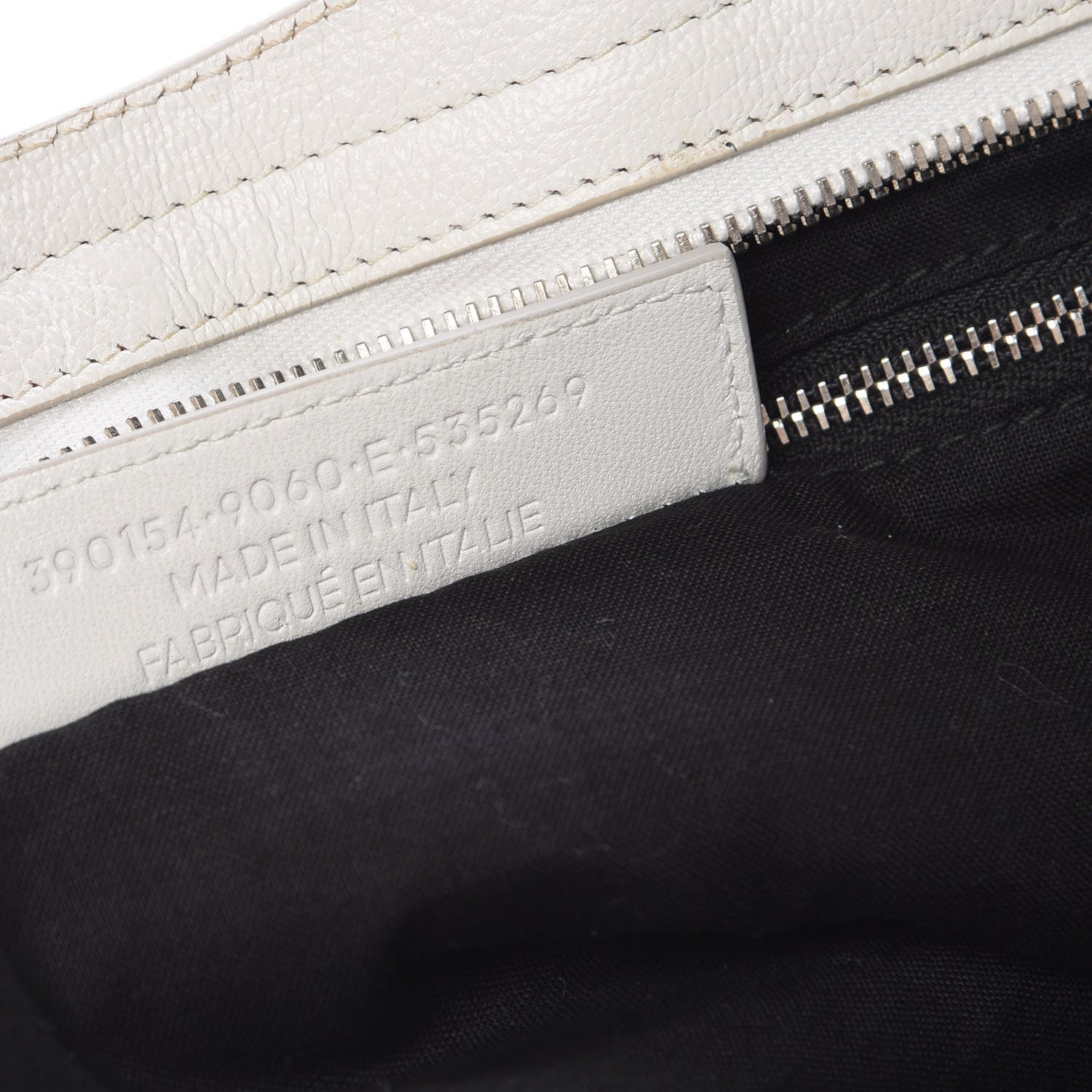 Balenciaga Chevre Silver Metallic Edge Hardware City White 7 of 15