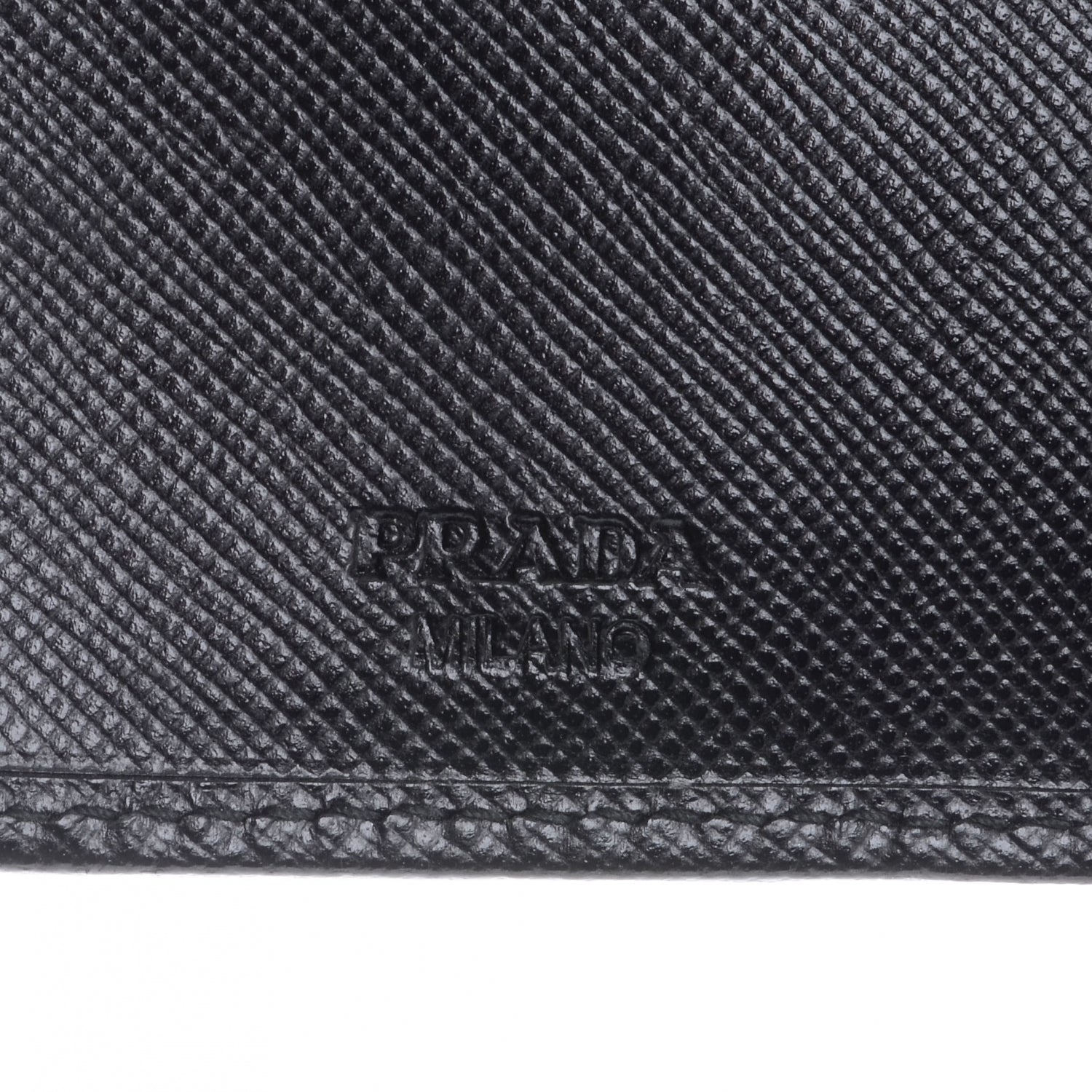 Prada Vitello Daino Compact Wallet Nero Black 8 of 10