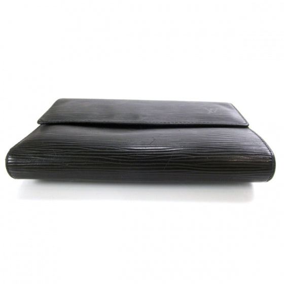 Louis Vuitton Epi Porte Tresor Etui Papiers Wallet Black 4 of 9