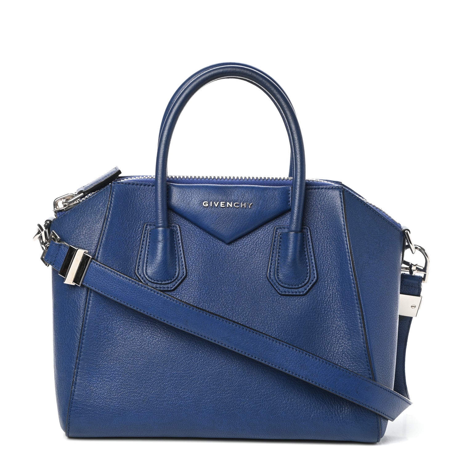 Givenchy Sugar Goatskin Small Antigona Bright Blue 1 of 9