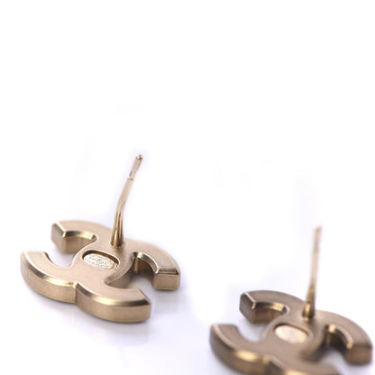 Chanel Crystal CC Earrings Gold 6 of 6