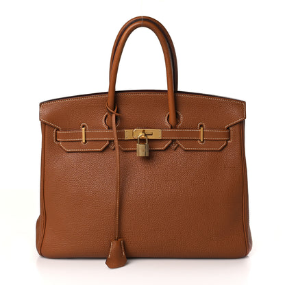 Hermes Togo Birkin 35 Gold 1 of 17