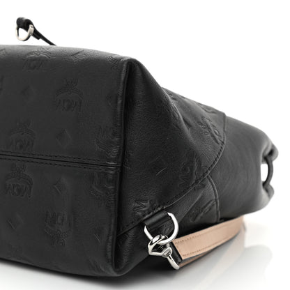 MCM Calfskin Ottomar Monogram Essential Backpack Black 10 of 14