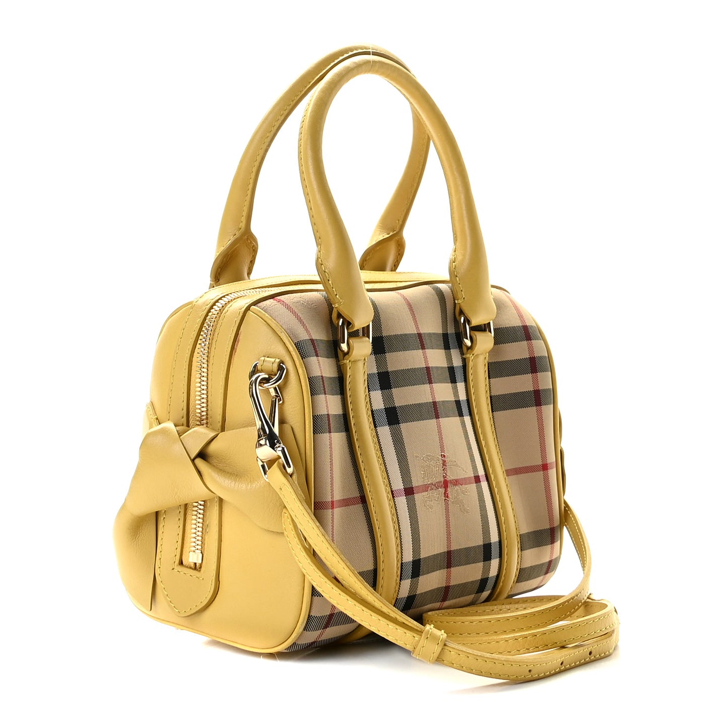Horseferry Check Small Alchester Bowling Bag Yellow