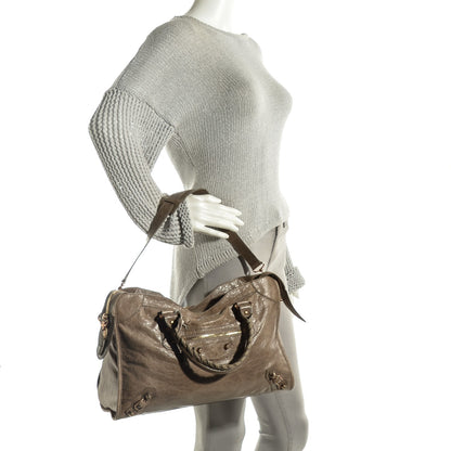 Balenciaga Agneau Giant 12 Rose Gold Hardware City Gris Poivre 6 of 13