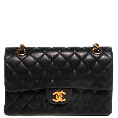 Chanel Lambskin Small Double Flap Navy 1 of 7