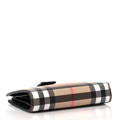 Burberry Canvas Vintage Check Coin Purse Wallet Black 3 of 7