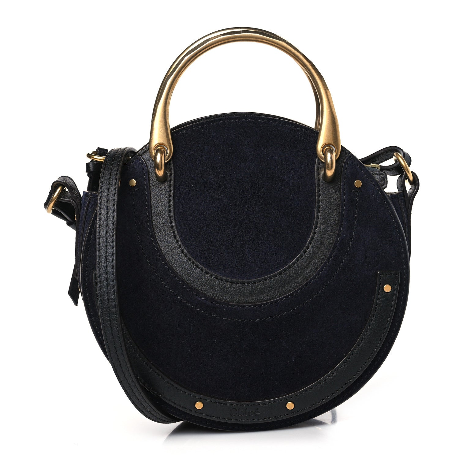 Chloe Calfskin Suede Small Pixie Bag Full Blue 1 of 8