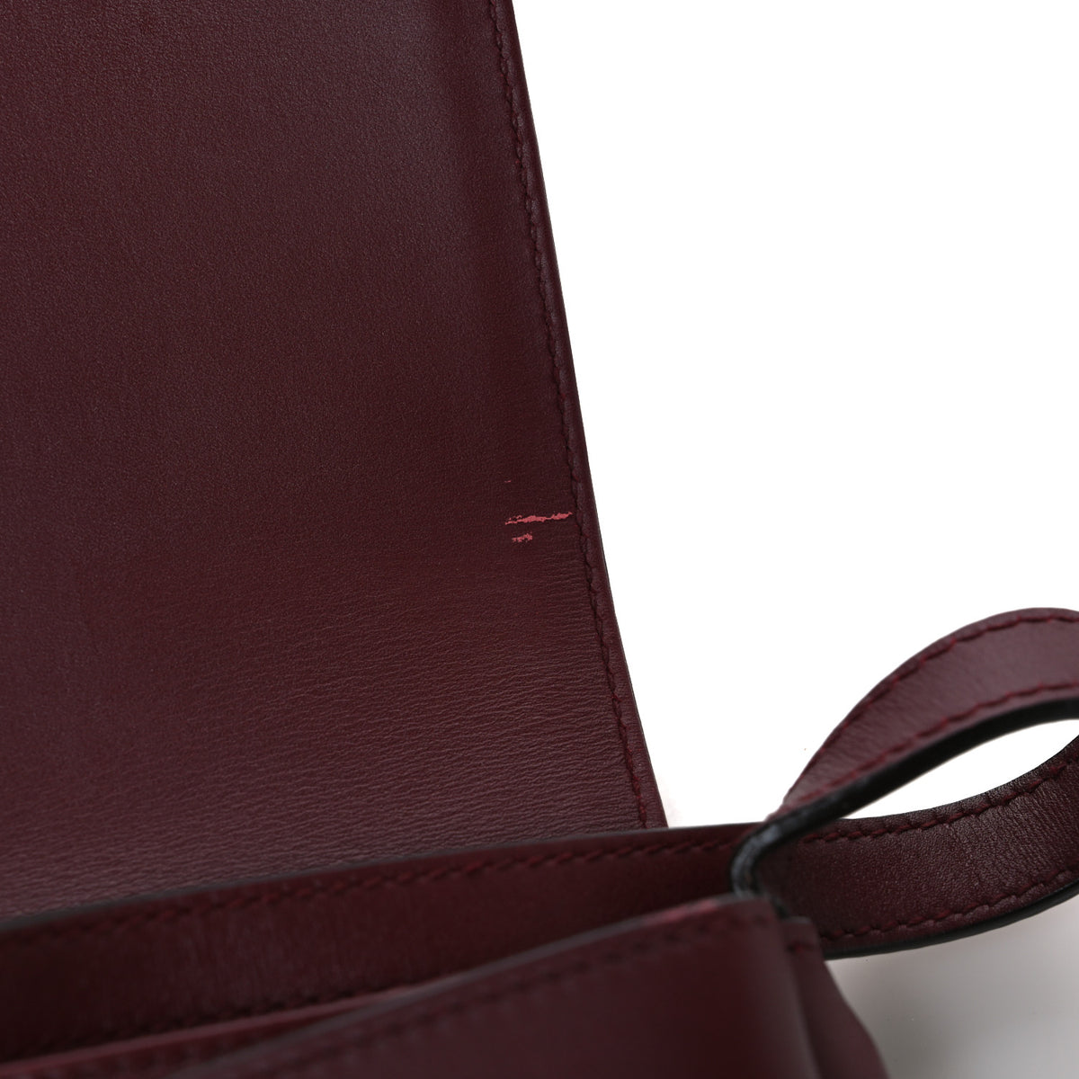 Vitello Palmellato Lux Small Arli Flap Shoulder Bag Vintage Bordeaux