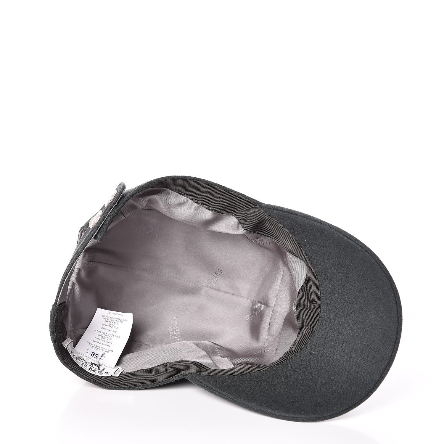 Hermes Cashmere Nevada Cap 58 Black 5 of 7