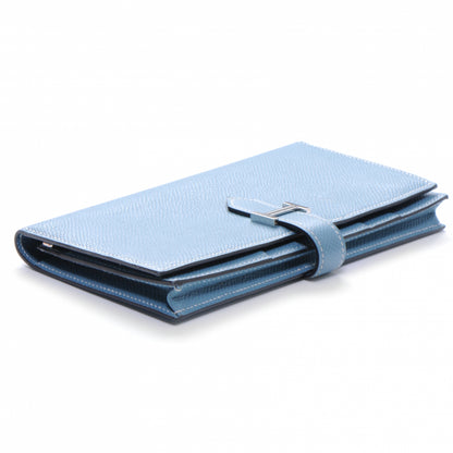 Hermes Epsom Bearn Wallet Blue Jean 4 of 8