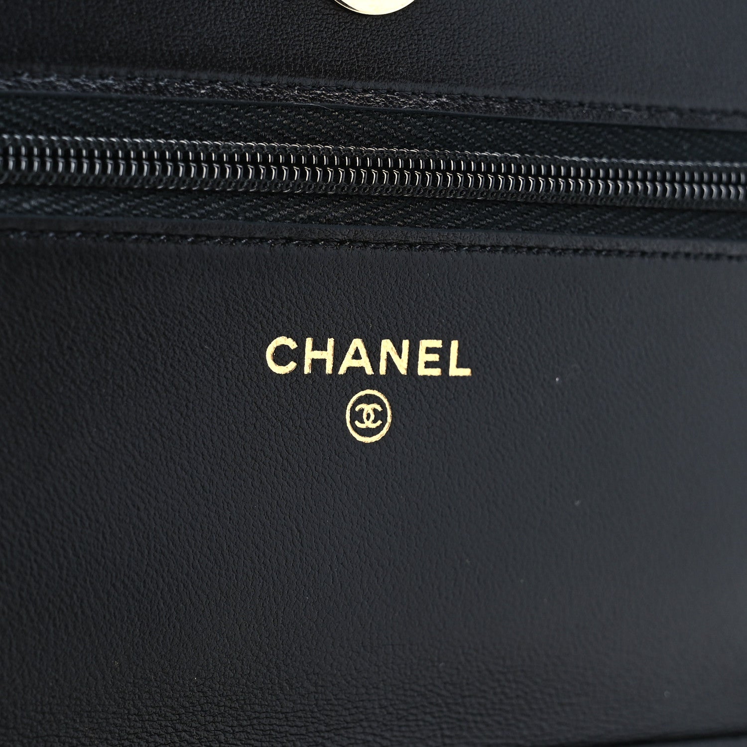 Chanel Lambskin Quilted Coco Charms Wallet On Chain Black 6 of 12