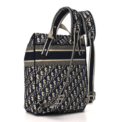 Christian Dior Oblique Backpack Blue White Blue White 3 of 12