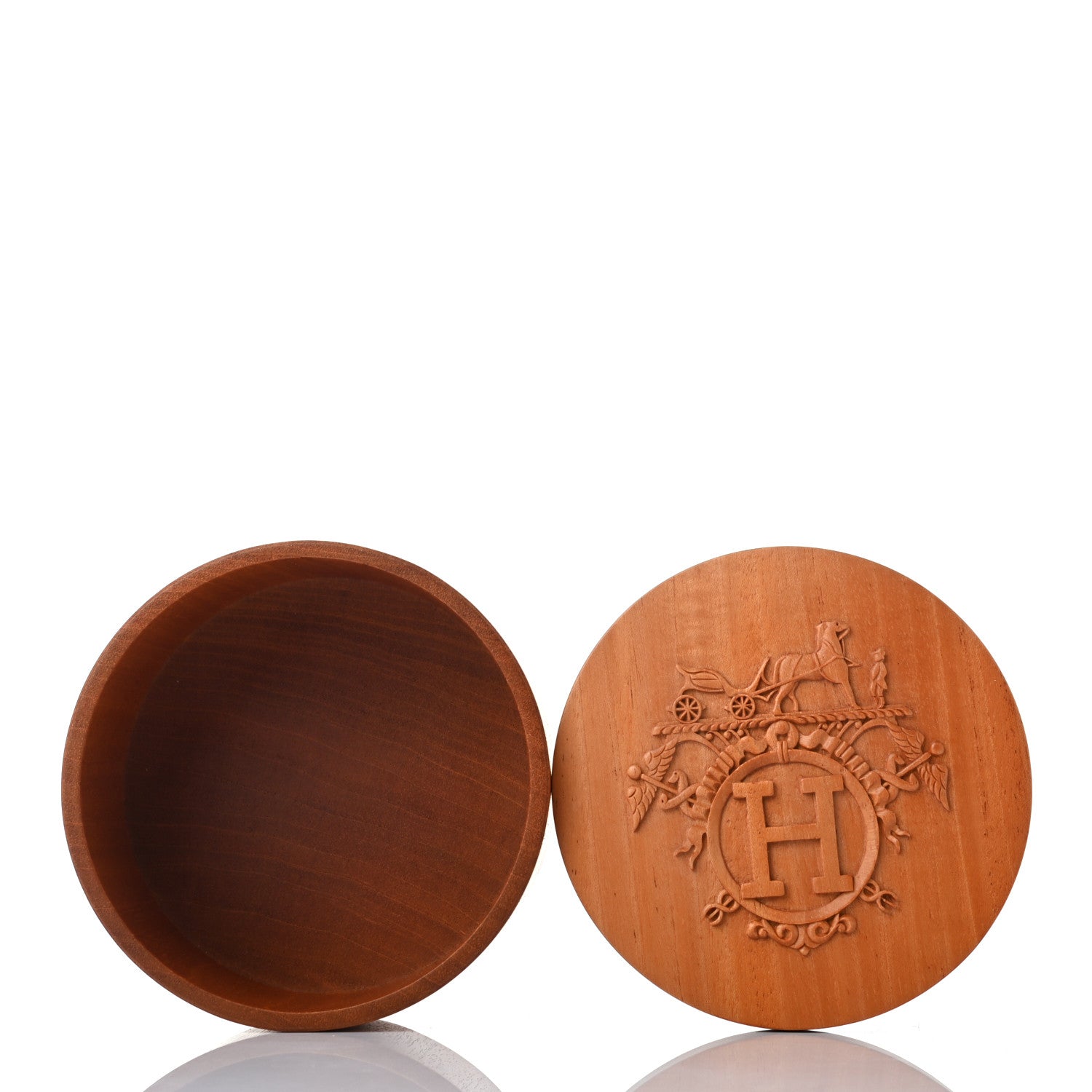 Hermes Mahogany Wood Ex-Libris Twilly Box 5 of 8