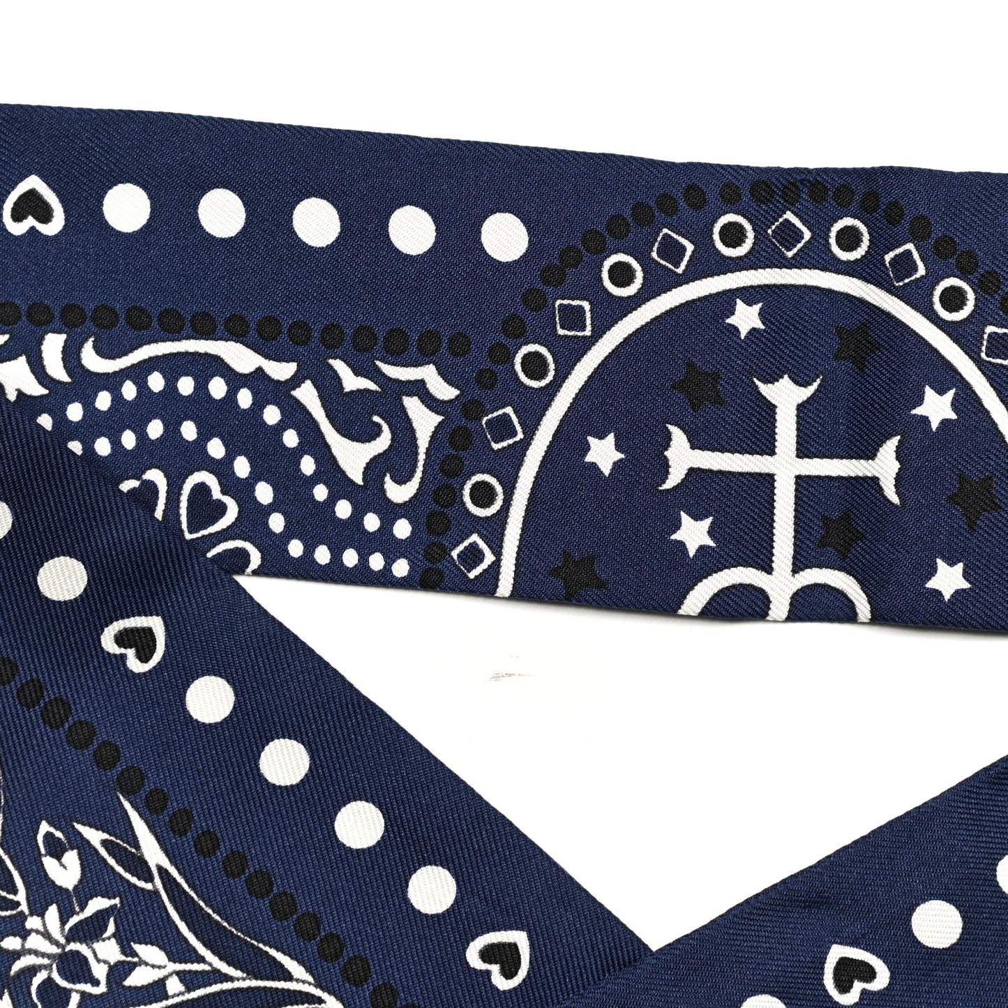Silk Entre Ciel Et Mer Twilly Marine White Black