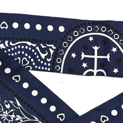 Hermes Silk Entre Ciel Et Mer Twilly Marine White Black 4 of 4