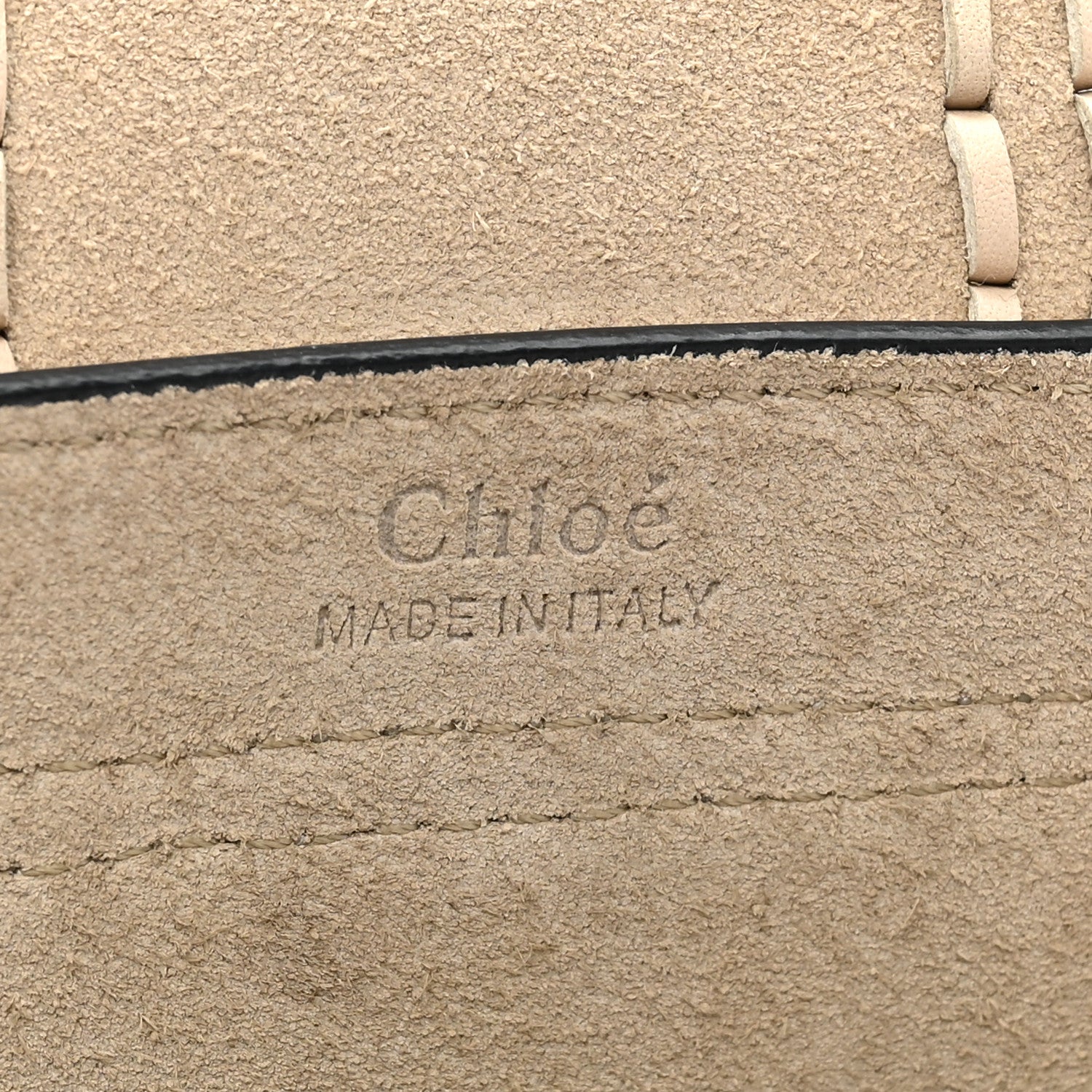 Chloe Calfskin Braided Medium Hudson Shoulder Bag Abstract White 7 of 10