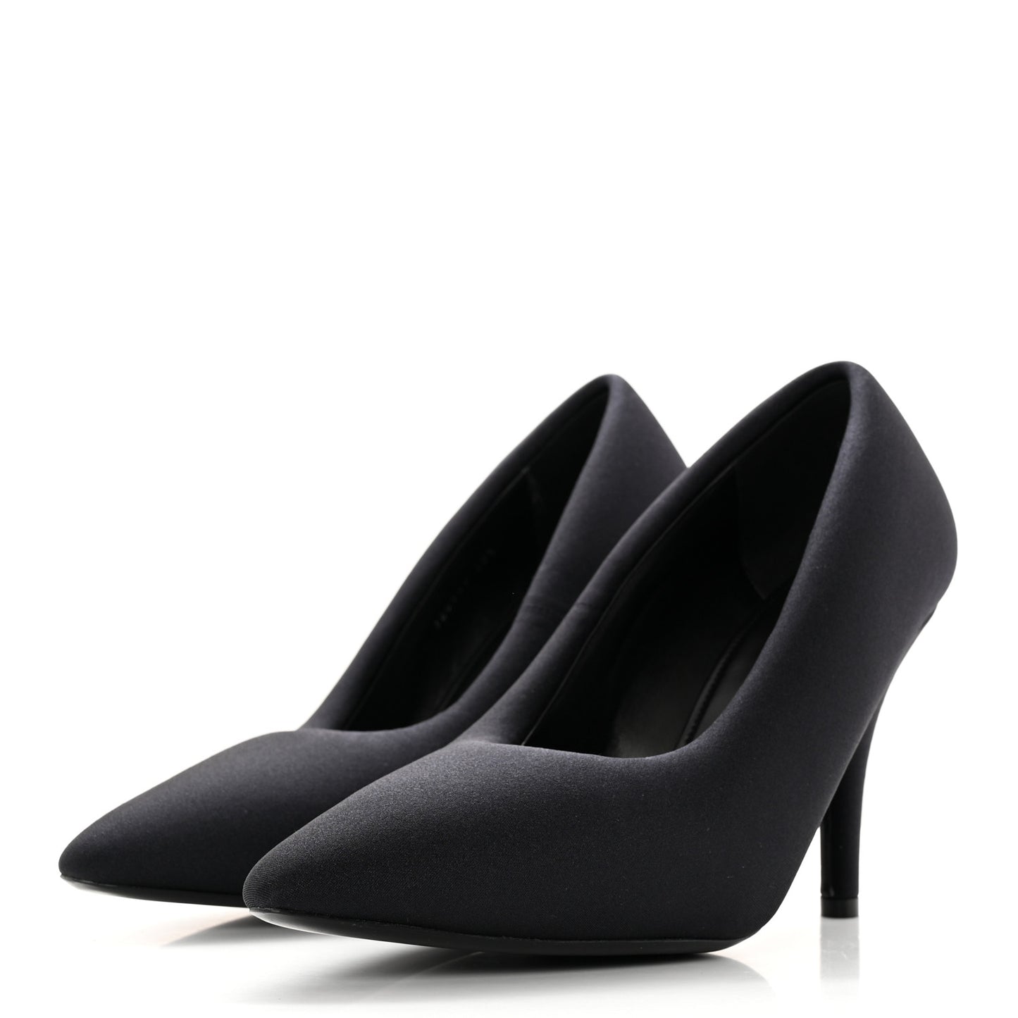 Spandex XL Pointed Toe 110mm Pumps 40.5 Black