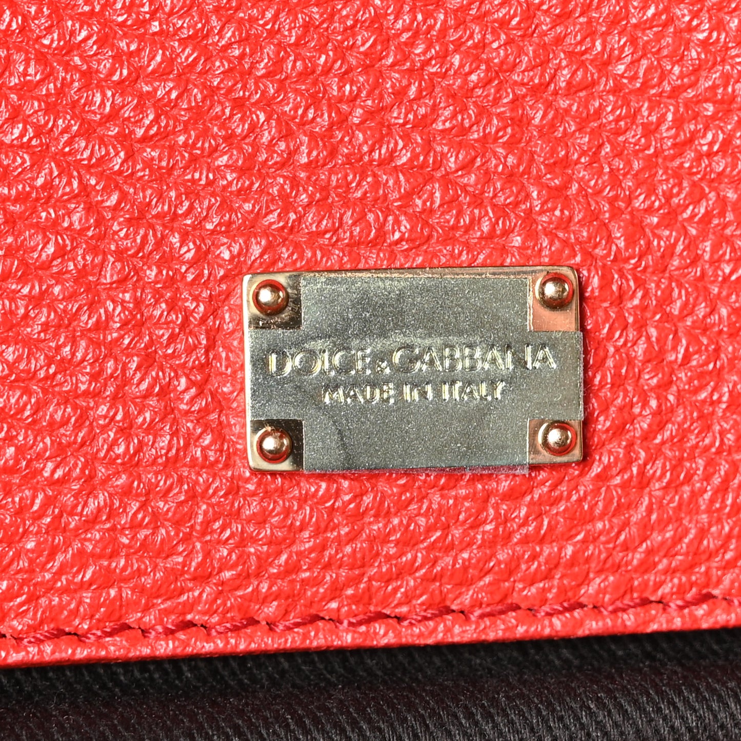 Calfskin Embellished Medium Miss Sicily Satchel Red