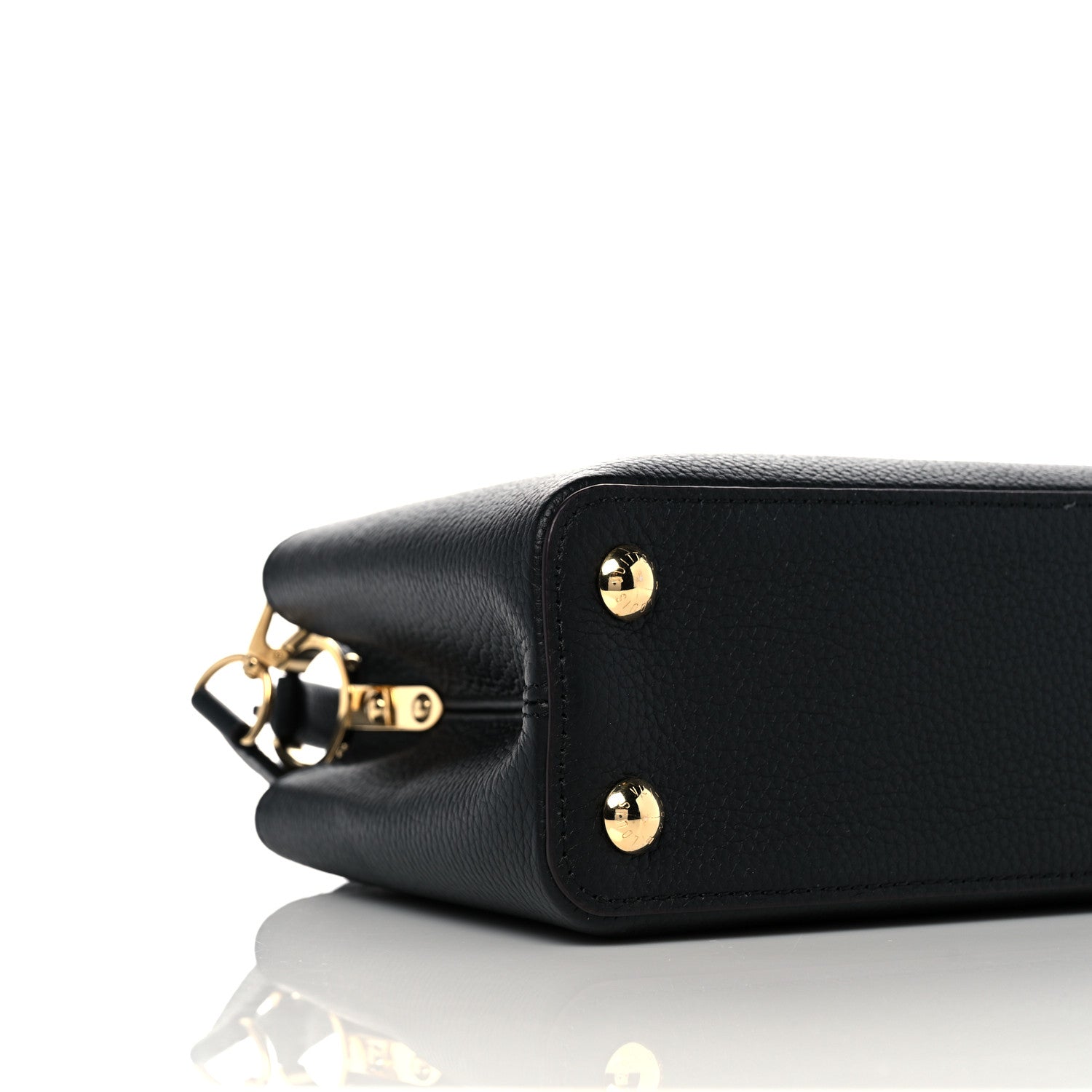 Louis Vuitton Taurillon Capucines PM Black 8 of 10