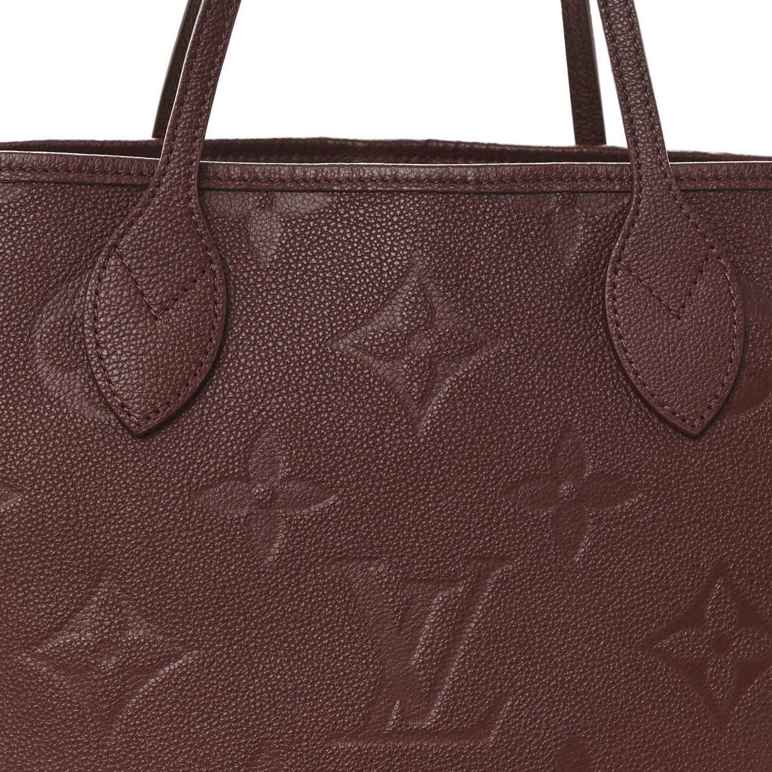 Louis Vuitton Empreinte Monogram Giant Neverfull MM Wine 7 of 10