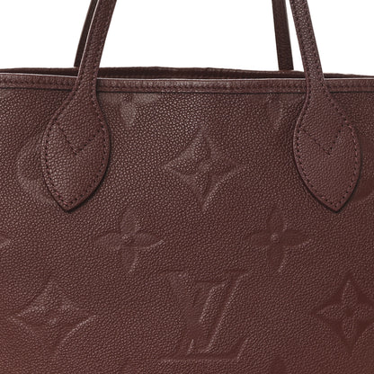 Louis Vuitton Empreinte Monogram Giant Neverfull MM Wine 7 of 10