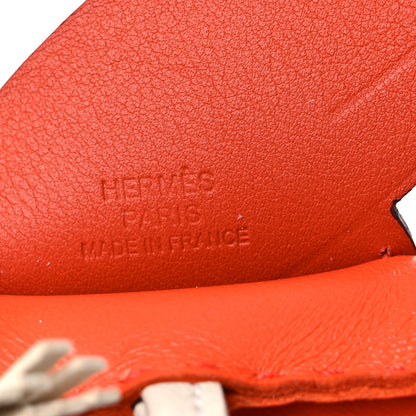 Hermes Milo Lambskin Grigri Rodeo Pegase Horse Bag Charm MM Orange Poppy Craie Terre Battue 3 of 5