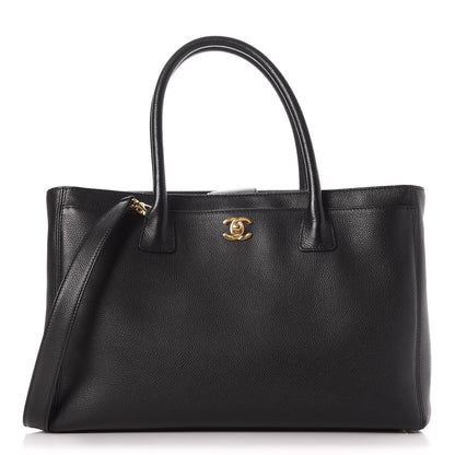 Chanel Calfskin Cerf Executive Shopper Tote Black 1 of 11