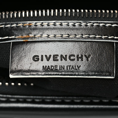 Givenchy Calfskin Contrast Topstitch Small Antigona Black White 6 of 14