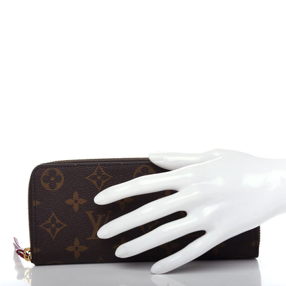 Louis Vuitton Monogram Clemence Wallet Fuchsia 2 of 7