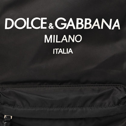 Dolce & Gabbana Nylon Logo Childrens Backpack Black 7 of 9