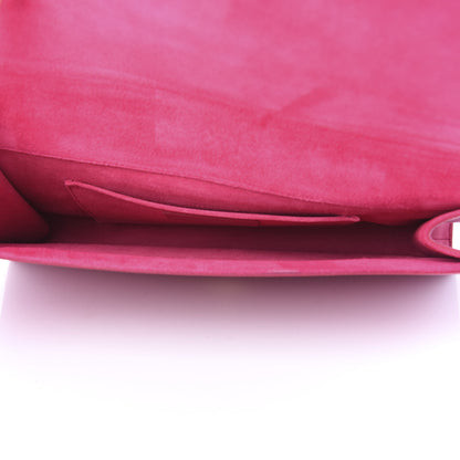 Saint Laurent Calfskin Classic Y Ligne Clutch Fuchsia 5 of 9