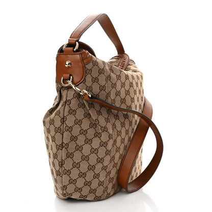 Gucci Monogram Medium Brick Lane Hobo Brown 3 of 12