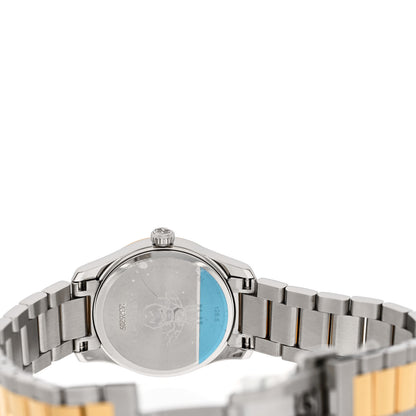 Gucci Stainless Steel Mother of Pearl 27mm G-Timeless Two Tone Cat Quartz Watch 4 of 4