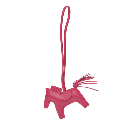 Hermes Milo Lambskin Grigri Rodeo Horse Bag Charm PM Rose Mexico 1 of 4