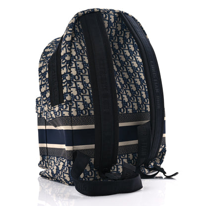 Christian Dior Oblique Diortravel Backpack Blue 3 of 13