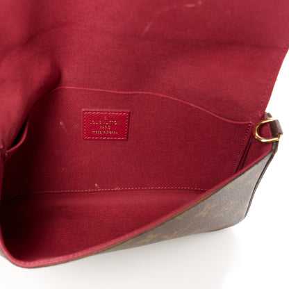 Louis Vuitton Monogram Pochette Felicie Chain Wallet Fuchsia 5 of 10